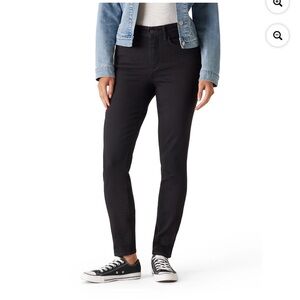 Signature by Levi Strauss Women's Classic Black Skinny Jeans SZ 10